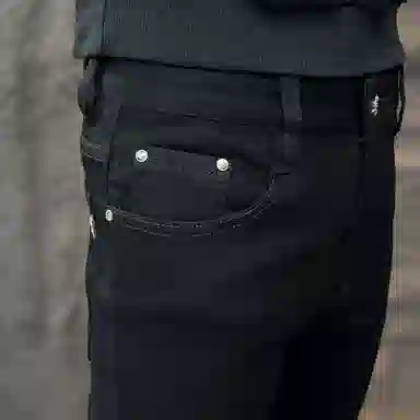 吉肯蒂 秋冬款牛仔裤男士欧货修身百搭休闲潮流显瘦弹力小脚加绒长裤 男款