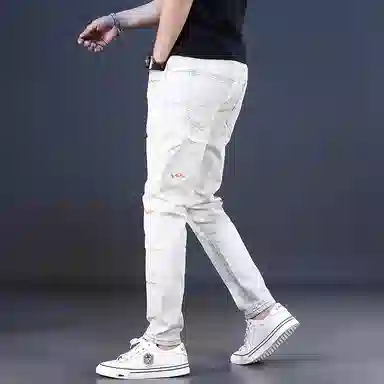 吉肯蒂 高端潮牌薄款韩版牛仔裤 男款