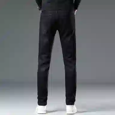 吉肯蒂 潮牌长裤男修身弹力小脚裤休闲男牛仔裤 男款