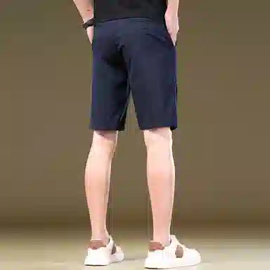 吉肯蒂 五分直筒纯色简约时尚休闲短裤 男款