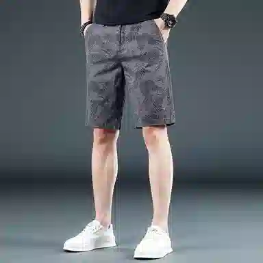 吉肯蒂 宽松直筒舒适百搭休闲短裤 男款