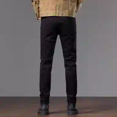 吉肯蒂 潮牌修身直筒高端时尚商务长裤子牛仔裤 男款