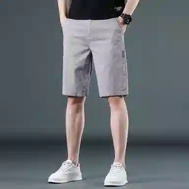 吉肯蒂 高端裤男夏季薄款合身中裤商务五分外穿居家休闲短裤 男款