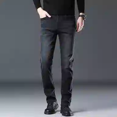 吉肯蒂 秋冬款男士直筒合体版型弹力舒适商务百搭休闲长裤牛仔裤 男款