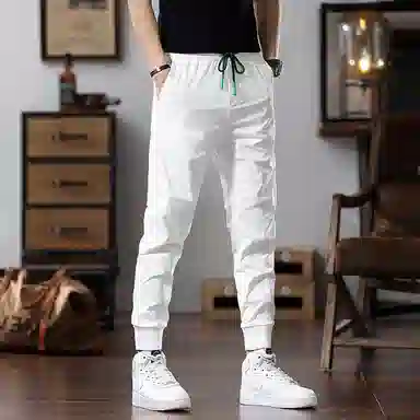 吉肯蒂 高端舒适运动裤薄款长裤弹力束脚哈伦裤休闲裤 男款