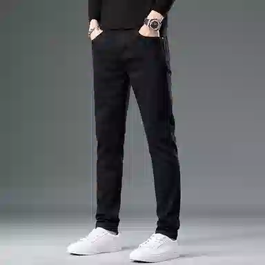 吉肯蒂 潮牌修身小脚弹力高端显瘦百搭休闲长裤子牛仔裤 男款
