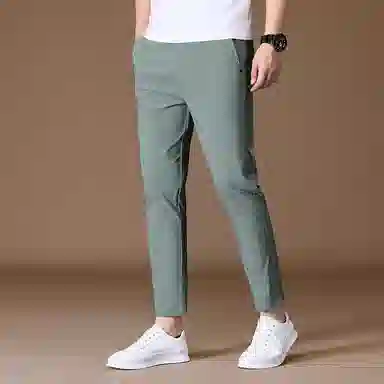 吉肯蒂 透气九分裤小脚裤休闲裤 男款