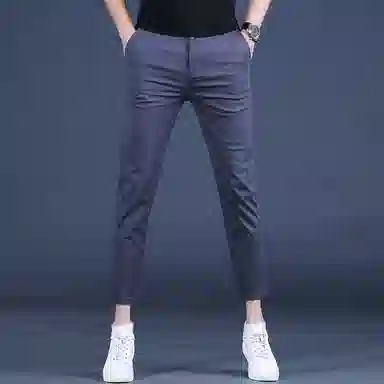 吉肯蒂 小脚裤韩版薄款潮流时尚时髦休闲裤 男款