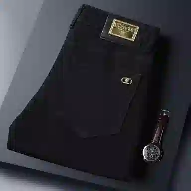 吉肯蒂 高端长裤男士弹力修身小直筒裤欧版轻奢潮牌休闲牛仔裤 男款