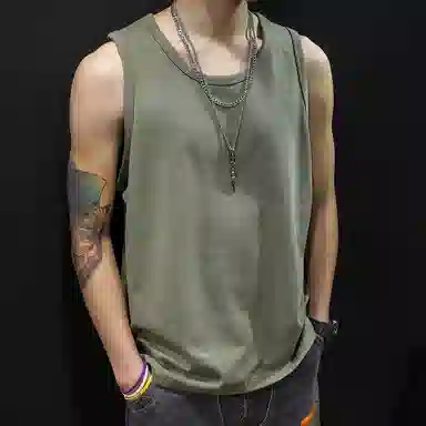 吉肯蒂 简约百搭日常时尚个性舒适背心 男款