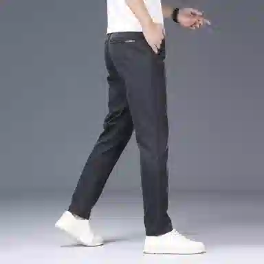 吉肯蒂 天丝冰丝薄款纯色中腰长裤休闲裤 男款