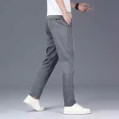 吉肯蒂 天丝冰丝薄款纯色中腰长裤休闲裤 男款