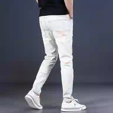 吉肯蒂 高端潮牌薄款韩版牛仔裤 男款