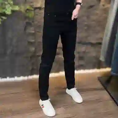 吉肯蒂 潮流轻奢水洗牛仔裤欧货馈赠男士时尚休闲百搭修身小脚长裤 男款