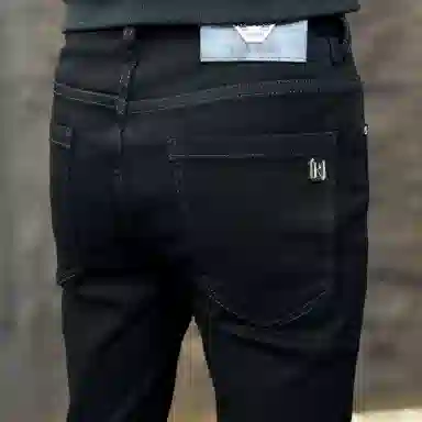 吉肯蒂 秋冬款牛仔裤男士欧货修身百搭休闲潮流显瘦弹力小脚加绒长裤 男款