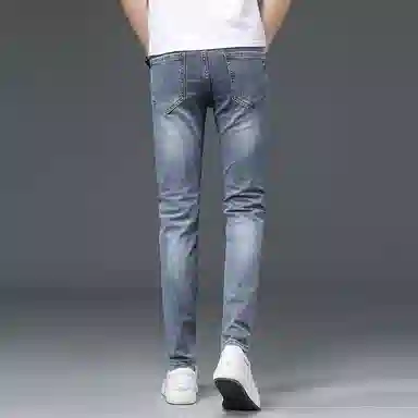 吉肯蒂 高端修身潮流时尚百搭简约牛仔裤 男款