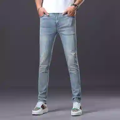 吉肯蒂 高端舒适修身弹力潮流休闲百搭牛仔裤 男款