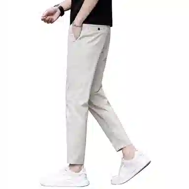 吉肯蒂 薄款修身直筒弹力商务九分裤休闲裤 男款