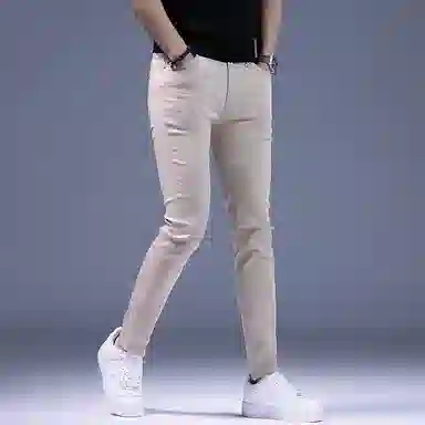 吉肯蒂 高端潮牌修身直筒休闲潮流高级裤子牛仔裤 男款