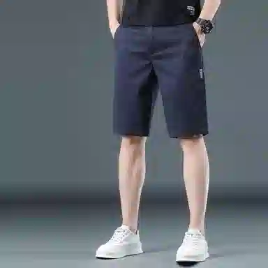 吉肯蒂 高端五分裤薄款修身直筒舒适百搭透气休闲短裤 男款