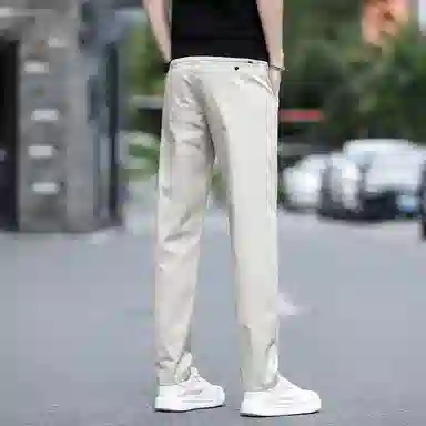 吉肯蒂 休闲裤男士直筒修身薄款透气棉弹裤子休闲裤 男款