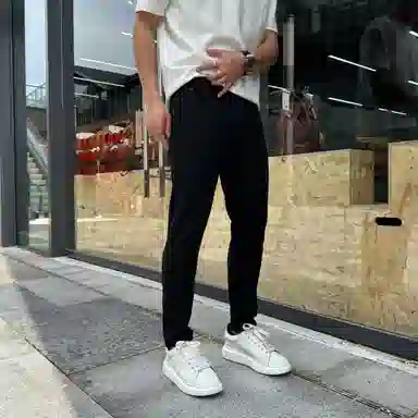 吉肯蒂 百搭时尚九分裤水洗弹力修身小脚简约潮流牛仔裤 男款