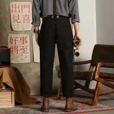 吉肯蒂 简约百搭舒适时尚背带裤 男款