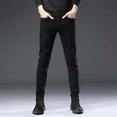 吉肯蒂 潮牌男士修身小脚百搭弹力高端休闲裤牛仔裤 男款