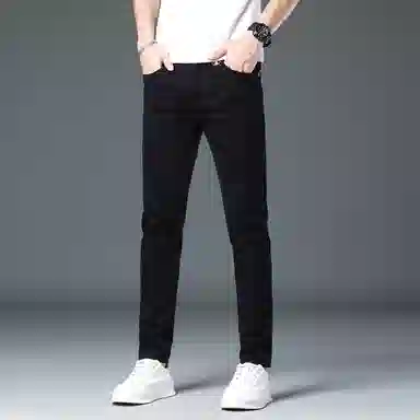 吉肯蒂 高端长裤男士弹力修身小直筒裤欧版轻奢潮牌休闲牛仔裤 男款