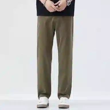 吉肯蒂 莱塞尔直筒裤子男夏季休闲裤天丝垂感舒适潮流百搭阔腿长裤 男款