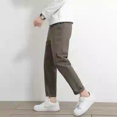 吉肯蒂 九分裤修身直筒商务西裤百搭薄款休闲裤 男款
