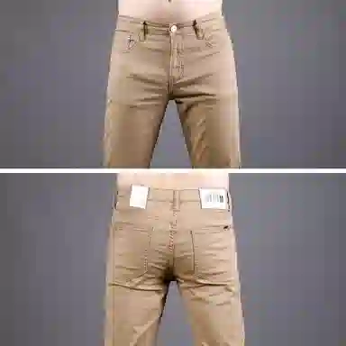 吉肯蒂 修身小脚裤潮牌九分牛仔裤 男款