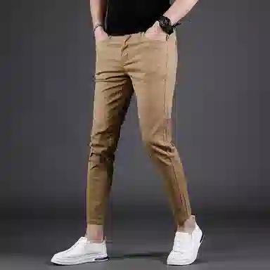 吉肯蒂 薄款九分休闲修身小脚牛仔裤 男款