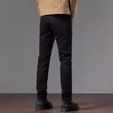 吉肯蒂 潮牌修身直筒高端时尚商务长裤子牛仔裤 男款