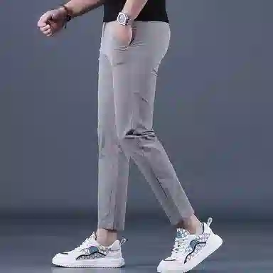 吉肯蒂 夏季修身小脚裤潮流显瘦九分西裤休闲裤 男款