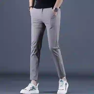 吉肯蒂 夏季修身小脚裤潮流显瘦九分西裤休闲裤 男款