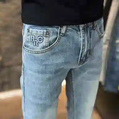 吉肯蒂 潮流水洗时尚修身时尚复古百搭牛仔裤 男款