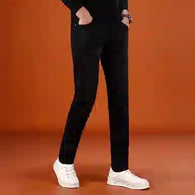 吉肯蒂 裤子休闲弹力男士秋季修身小脚潮流长牛仔裤 男款