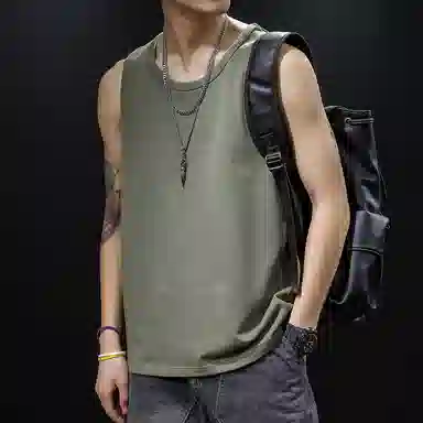 吉肯蒂 简约百搭日常时尚个性舒适背心 男款