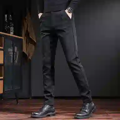 吉肯蒂 潮牌韩版西裤时尚商务修身裤休闲裤 男款