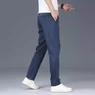 吉肯蒂 天丝冰丝薄款纯色中腰长裤休闲裤 男款