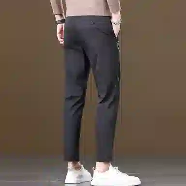 吉肯蒂 弹力直筒小脚薄款九分休闲裤 男款