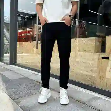 吉肯蒂 百搭时尚九分裤水洗弹力修身小脚简约潮流牛仔裤 男款
