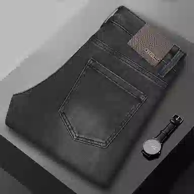 吉肯蒂 潮牌修身直筒百搭休闲裤男牛仔裤 男款