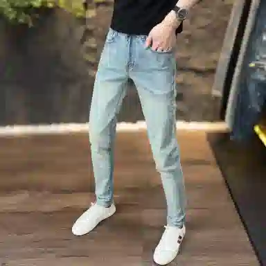 吉肯蒂 舒适潮流百搭牛仔裤 男款