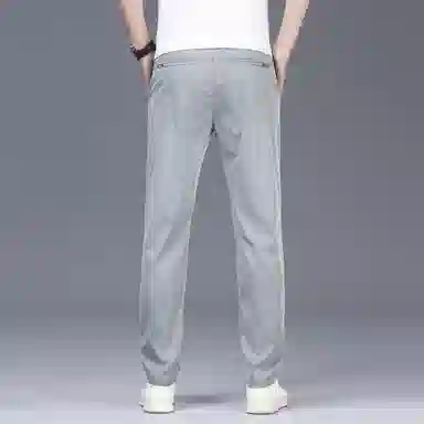 吉肯蒂 天丝冰丝薄款纯色中腰长裤休闲裤 男款