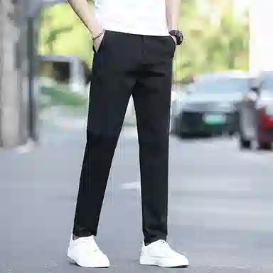 吉肯蒂 休闲裤男士直筒修身薄款透气棉弹裤子休闲裤 男款