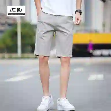 吉肯蒂 潮牌夏季薄款修身五分休闲短裤 男款