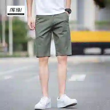 吉肯蒂 潮牌夏季薄款修身五分休闲短裤 男款