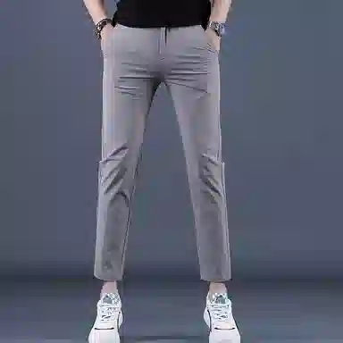 吉肯蒂 夏季修身小脚裤潮流显瘦九分西裤休闲裤 男款